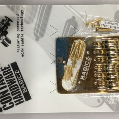 Babicz Full Contact Hardware FCHTELEGD Original Series 6 String Electric Guitar Bridge Gold for sale