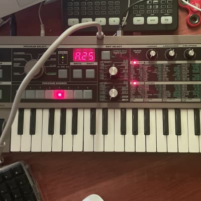 Korg MicroKORG 37-Key Synthesizer/Vocoder 2002 - 2019 - Silver