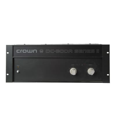 【生産終了・貴重・高音質】Crown DC-300A Series II Crown DC 300A Series II 2-Channel Power Amplifier | Reverb