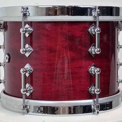 Craviotto 22/10/12/14/16/6.5x14" Solid Maple 2021 Drum Set - Red Stained Maple Gloss Lacquer image 15