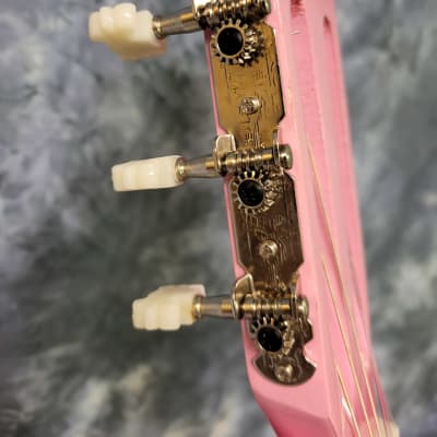 2022 Bridgecraft USA Mint Pink Classical Guitar image 6