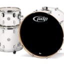 Pacific Drums PDCM2413PW 3-Piece Drumset with Chrome Hardware - Pearlescent White