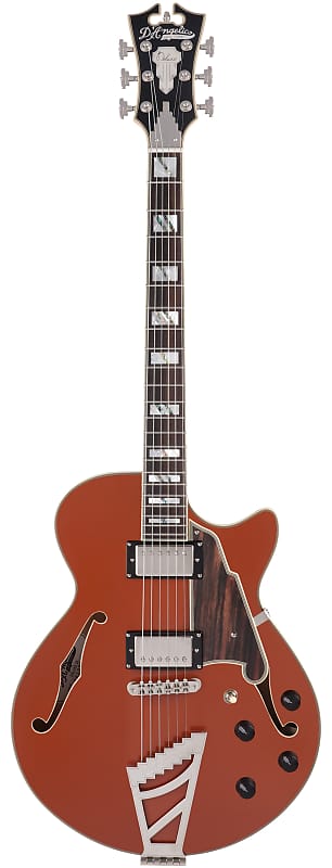 D'Angelico Deluxe SS Limited Edition Semi-hollowbody Electric Guitar - Rust image 1