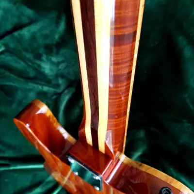 SJ Custom Guitars  Telecaster quilted mango top, one piece mahogany back, gotoh tuners, quantum pickups image 15