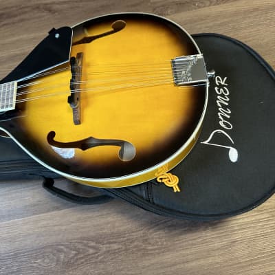 Donner Mandolin A Style 90’s - Mahogany Sunburst DML-1 with Gig Bag and Extra Strings image 13