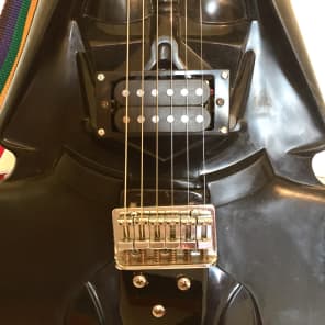 Funky guitar made from a vintage star wars action figure case The Vadercaster 2018 The dark side image 3