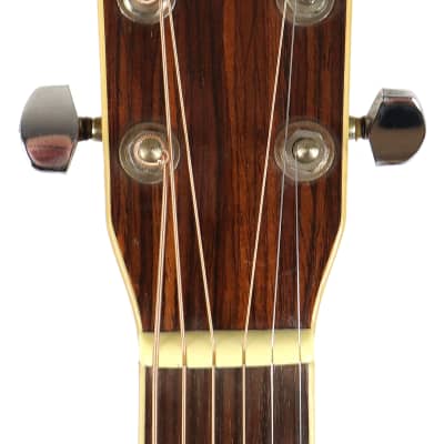 Morris MD507 Solid Top Mahogany Cherry Sunburst Acoustic Guitar image 6
