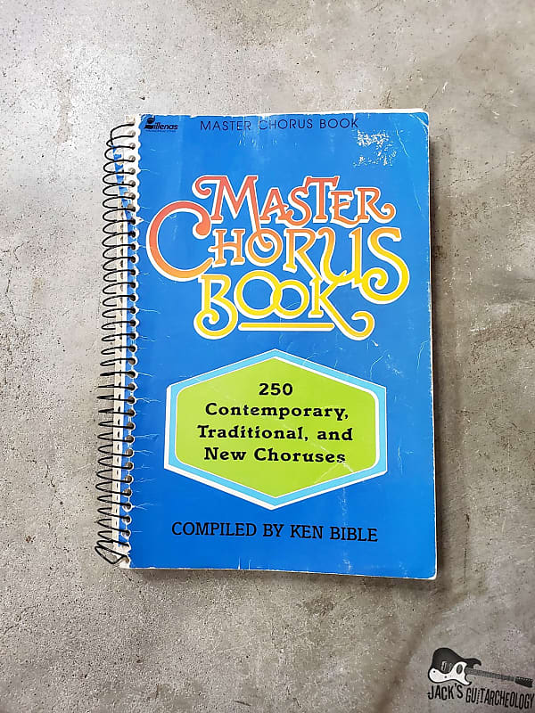 Vintage "Master Chorus Book" Music Book (1987) Reverb