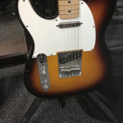 Fender Standard Telecaster 2007 Sunburst MIM Lefty Left-Handed Maple Neck electric guitar in excellent condition with case image 4