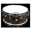 Ludwig 6.5" x 14" Rocker Snare Drum; Late 1980s, Black & White Badge, Chrome Wrap