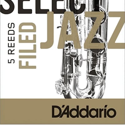 D'Addario Select Jazz Filed Baritone Sax Reeds, Box of 5 3 Soft image 1