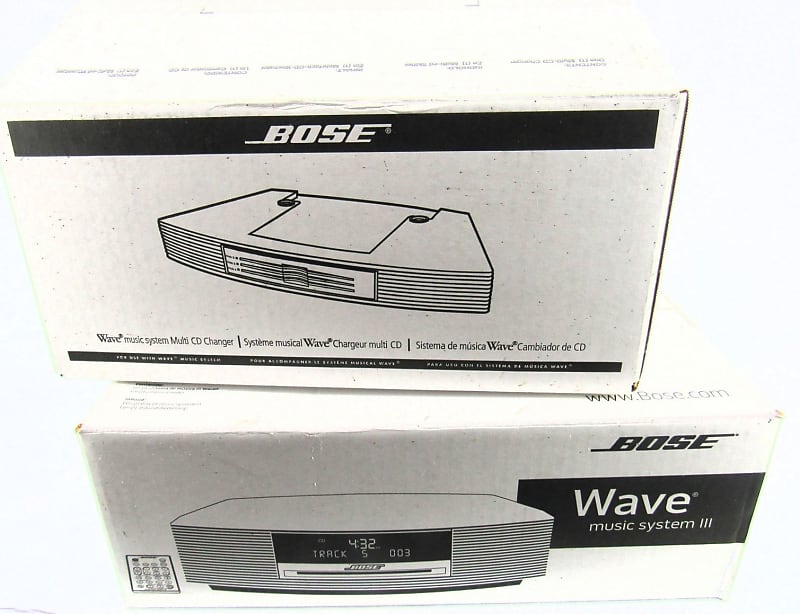 Bose Wave Music System III with Multi CD Changer   Platinum White