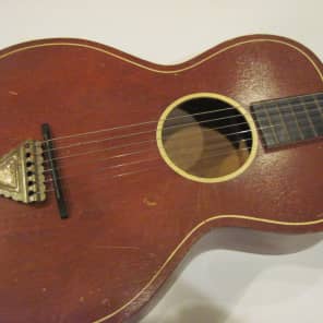 Vintage TELLENO Acoustic Guitar OLD parlor 1940's image 2