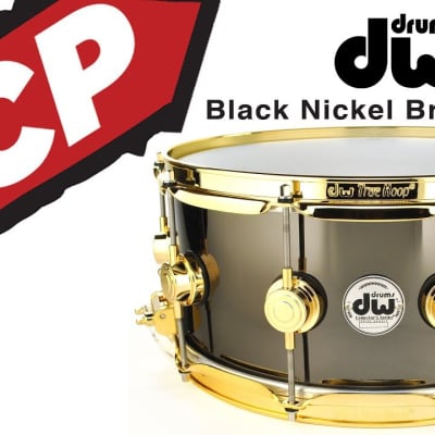 DW Collector's Series Black Nickel Over Brass 5.5x14 Snare Drum