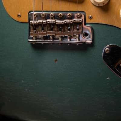 Fender Custom Shop Limited Edition Roasted "Big Head" Stratocaster - Faded Aged Sherwood Green Metallic image 11