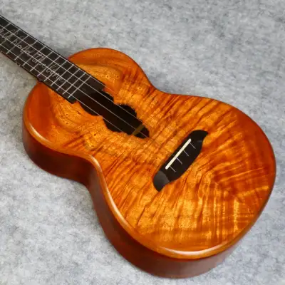 olamestre custom hawaiian koa cocobolo tenor ukulele Bild 8