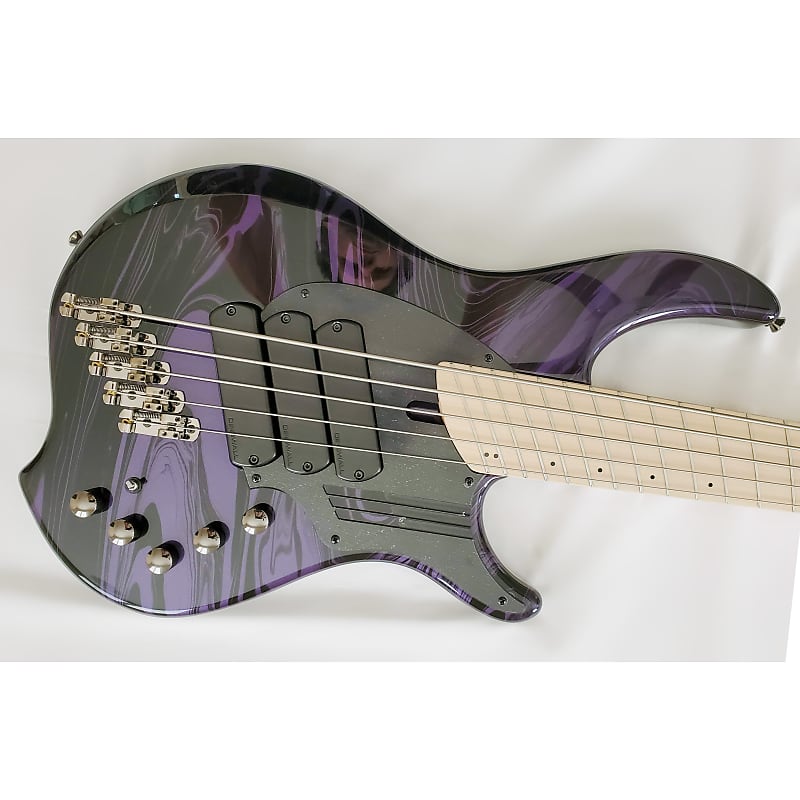 Dingwall NG3 5-String Mopar Purple Swirl Fanned-Fret Bass Guitar w/ Gig Bag  B-Stock