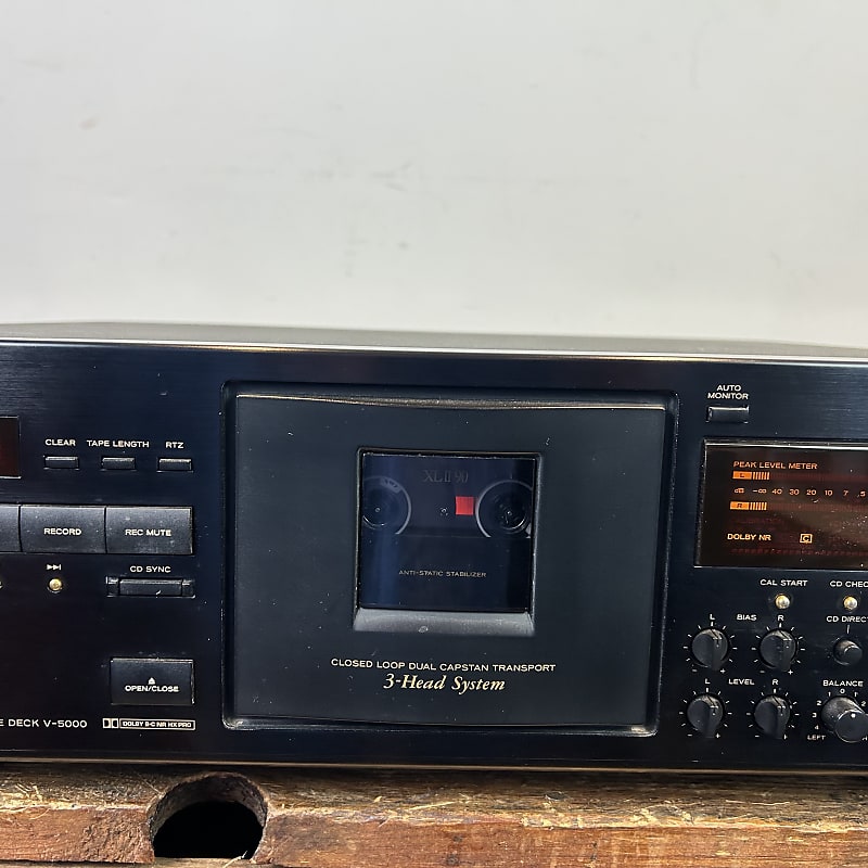 TEAC V-5000 cassette deck 1990's - Black | Reverb
