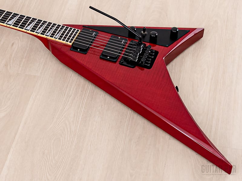 開店祝い 2008 Jackson Stars Randy Rhoads RR-J1E Flying V Trans Red ギター