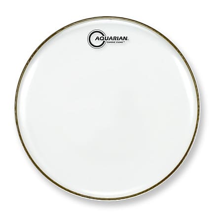 Aquarian Classic Clear Resonant 3mil Snare Side Drum Head 14" image 1