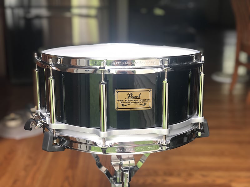 Pearl 14x5 Brass Free Floating Snare Drum w/Extra Maple Shell