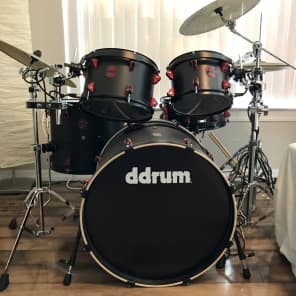 Ddrum Hybrid 5 Pieces Drum Set w/ Hardware Low Volume Zildjian Cymbals plus Mesh Heads image 1