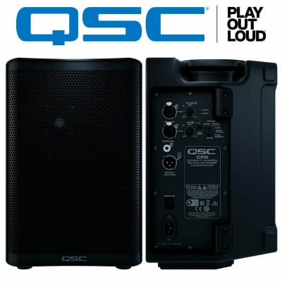 2x QSC CP8 Active 8" 1000W Class-D Amplified 2-Way Compact Powered Loud-speaker image 4
