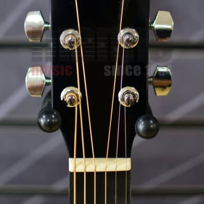 Fender Squier SA-105CE Dreadnought Black Electro Acoustic Guitar image 4