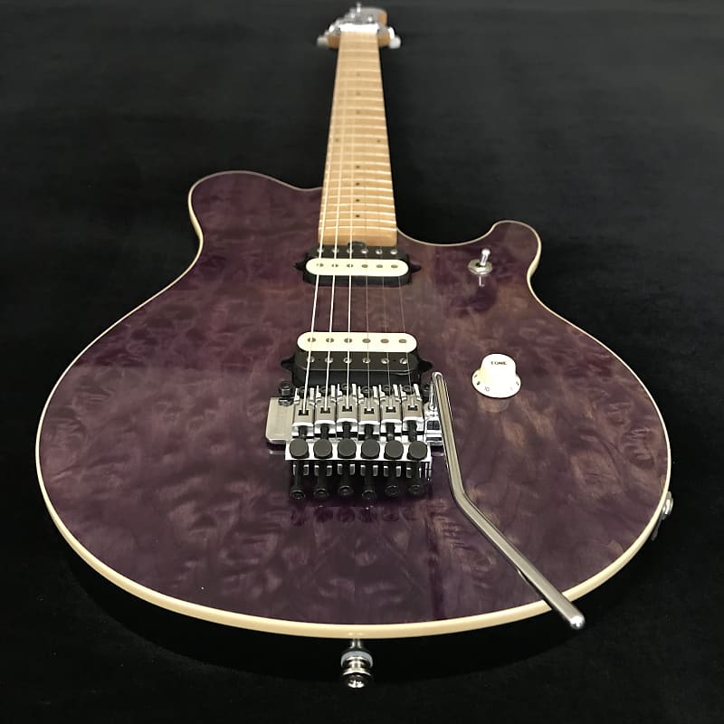 Ernie Ball Music Man EVH - Eddie Van Halen Signature Guitar | 1995 Trans Purple Quilt Maple =\//-/= image 1