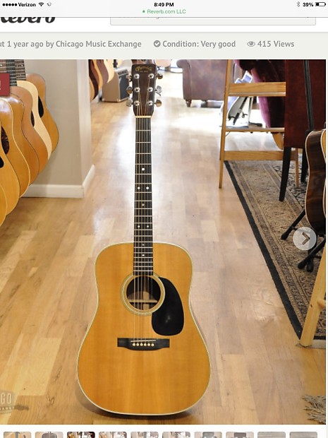 Martin D 28 1977 Natural Reverb