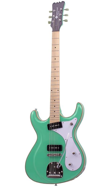 Eastwood Sidejack Baritone DLX-M Bound Solid Basswood Body Maple Set Neck 6-String Electric Guitar image 1