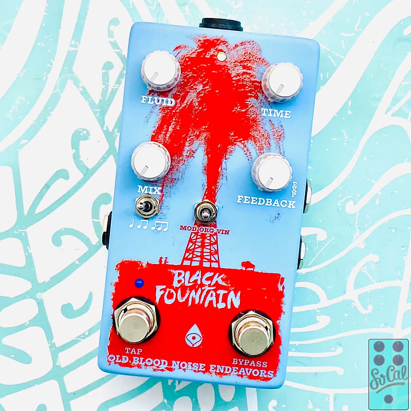 Old Blood Noise Endeavors Black Fountain Delay V3 w/Tap Tempo Limited Edition Chicago Blue! image 1