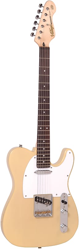 Vintage V62AB Reissued Electric Guitar - Ash Blonde image 1