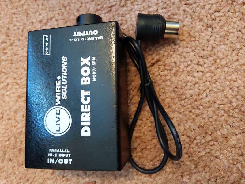 🔥 LIVE Wire Solutions Direct BOX SPDI Black Reverb