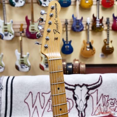 Fender Custom Shop 1968 Thinline Telecaster with Bigsby 1-Piece Kalamazoo Mahogany Body Journeyman Relic Aged Natural 6.95 lbs image 7