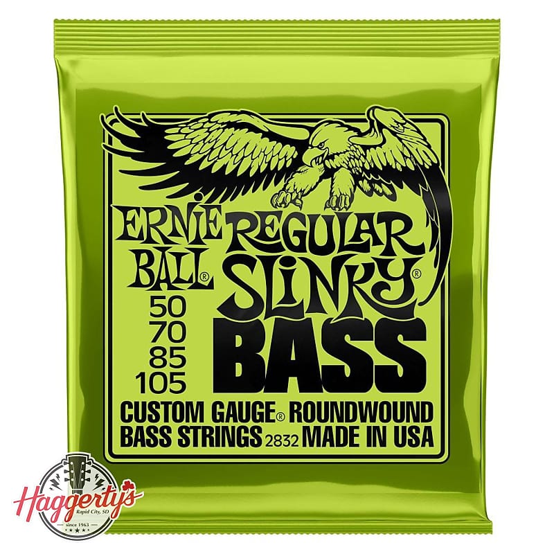 Ernie Ball P02832 Regular Slinky 50-105 Bass Guitar String Set image 1
