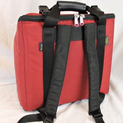 NEW Red Fuselli Gig Bag for Accordion 15" x 7.5" x 14" - Fits Diatonic and Piano 12-Bass Accordions image 2