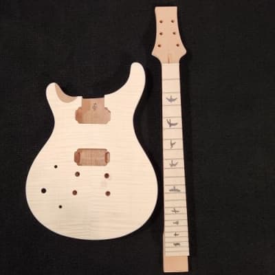 PRS Style Electric Guitar w/Maple Fretboard DIY Kit by Budreau Guitars (Lefthand) image 3