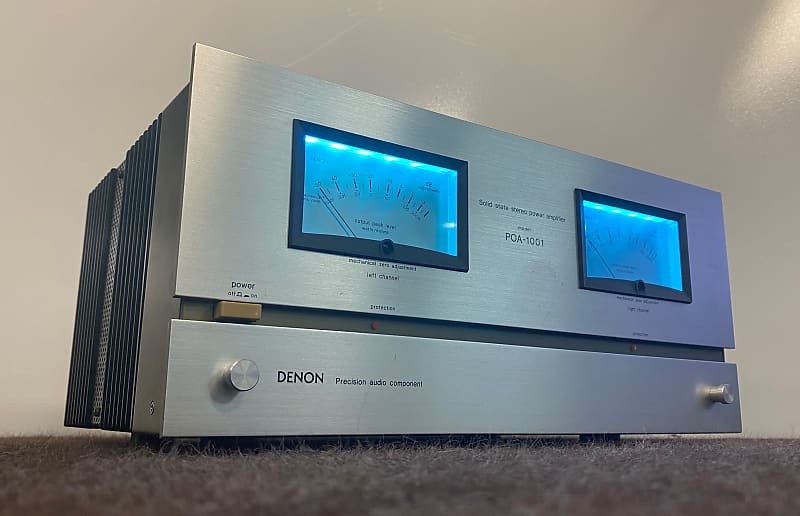 Vintage Denon POA-1001 Stereo Power Amplifier. Serviced