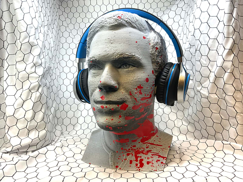 Dexter Headphone Stand! Michael C. Hall Gaming Headset Rack Holder. Holds Ear Protection Headsets! image 1