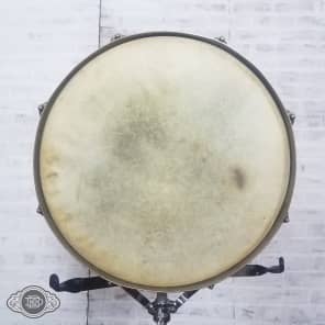 vintage 1940s WFL 7x14 Zephyr lug 3 ply snare drum in White Marine Pearl image 10