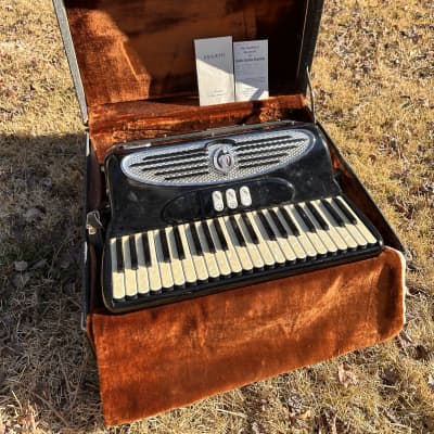 1964 Giulietti S32 - Black Accordion with Original case and Paperwork image 1