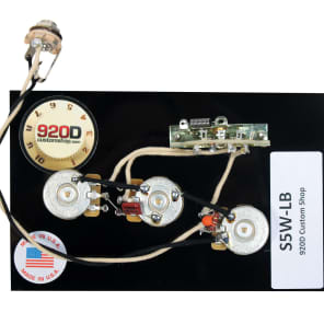 920D Custom Shop S5W-LB 5-Way Lincoln Brewster Style Strat Wiring Harness w/ CRL Switch/CTS Split-Shaft Pots
