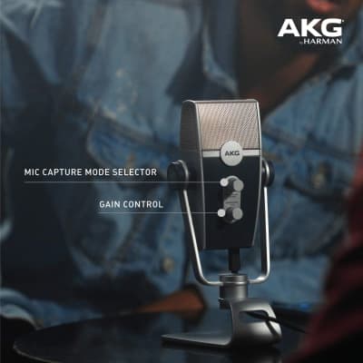 AKG C44-USB Lyra Multipattern USB Condenser Microphone for Streaming and Podcasting image 8