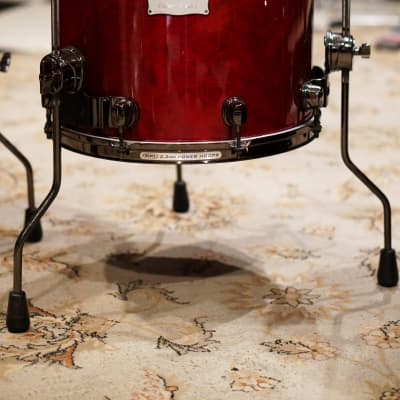 Mapex 12/13/14/16/18" Orion Series Drum Set - Transparent Cherry Red - Ralph Peterson image 8