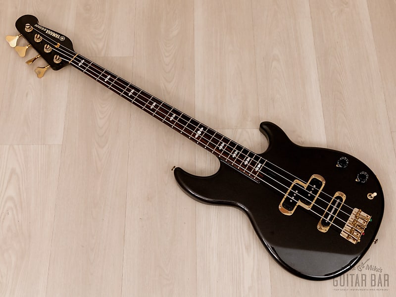 1983 Yamaha Broad Bass BB3000 Vintage Neck Through PJ Bass Guitar Metallic  Black, Japan