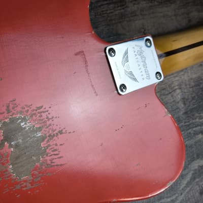 MyDream Partcaster Custom Built - Fiesta Red Relic'Art Bare Knuckles image 10