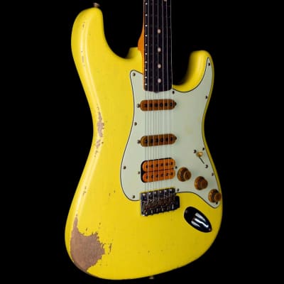 Fender Custom Shop Alley Cat Stratocaster Hvy Relic HSS Rosewood Board Vintage Trem Graffiti Yellow R120412 image 3