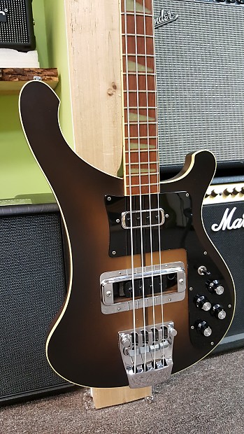 1975 Rickenbacker 4 string bass guitar model 4001 Satin Sunburst excellent condition