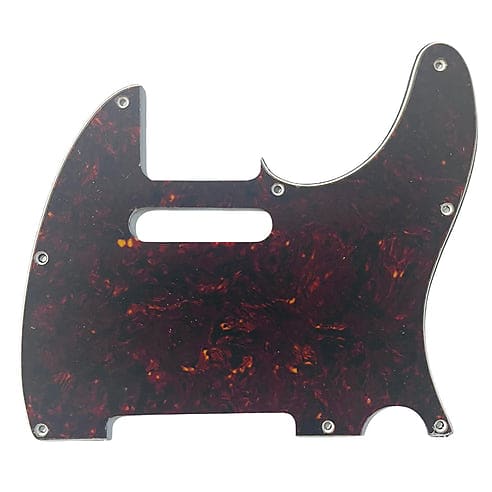 Allparts PG-0562 8-hole Pickguard for Telecaster®, Tortoise 3-ply (T/W/B) .090 image 1